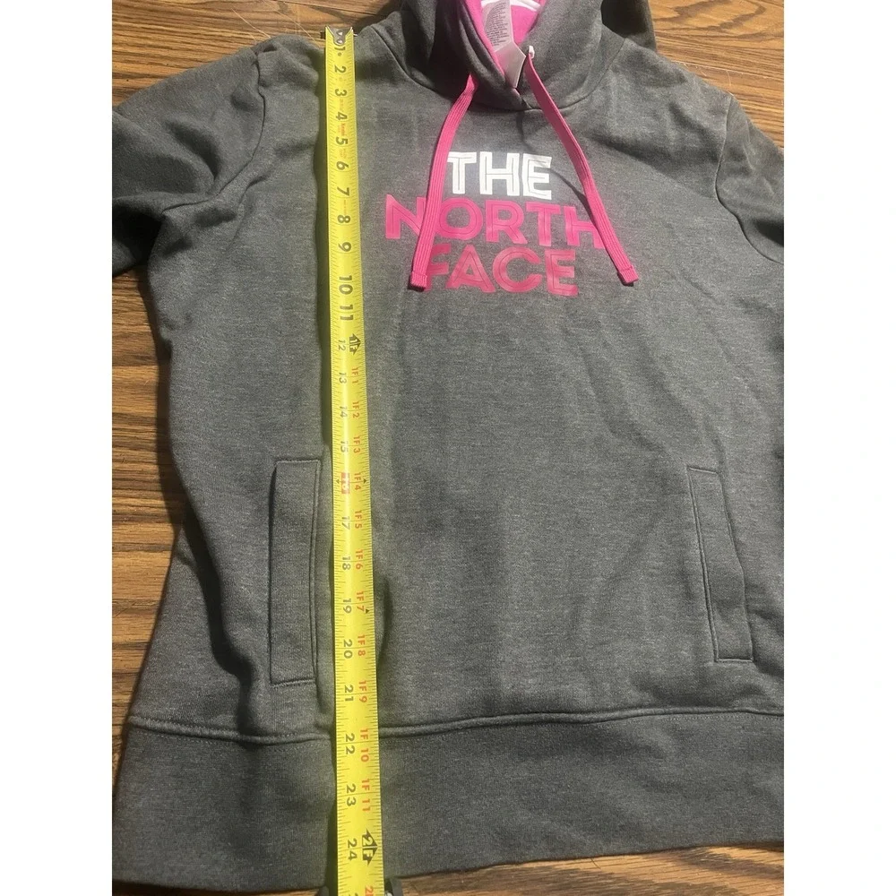 The North Face Hoodie Jacket Size L Outerwear Pink Gray - breast cancer edition